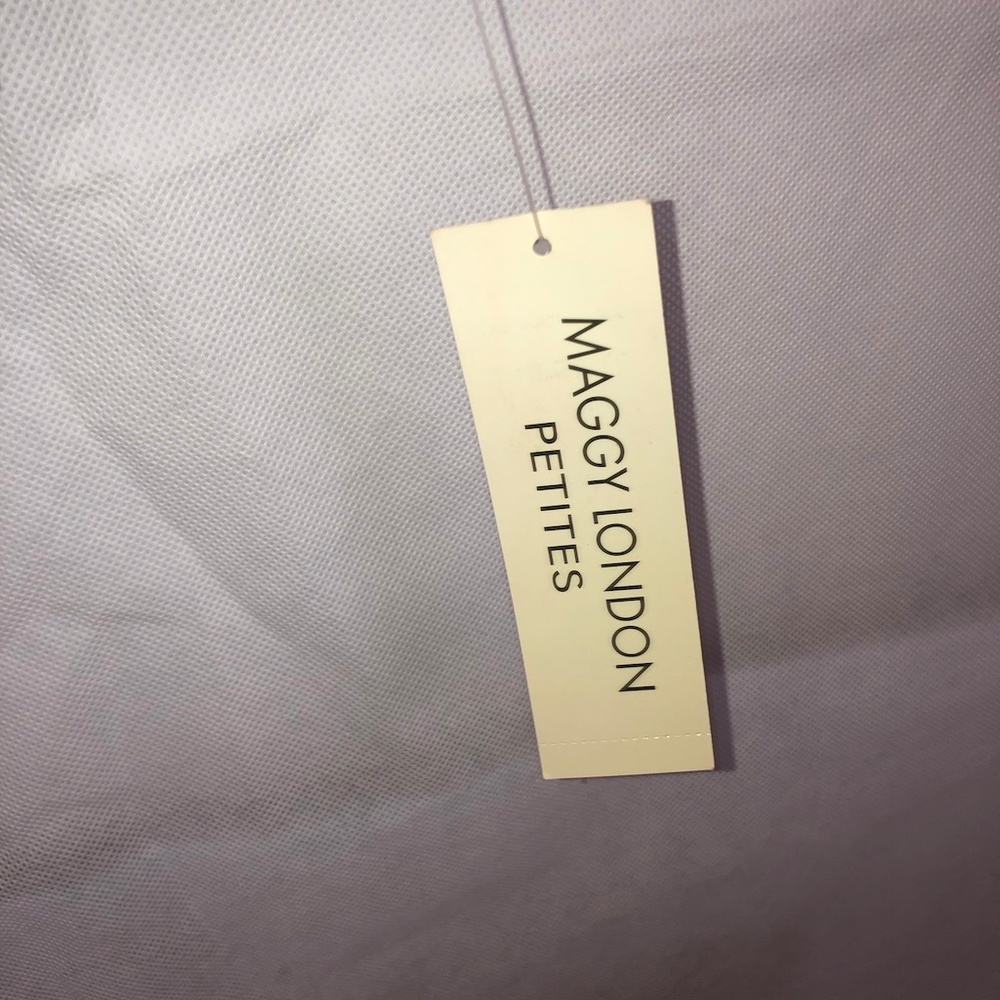Maggy London Womans Velour Brown Top 2 Petites NWT - Picture 4 of 4